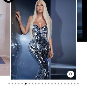 Metallic designer Maxi dress